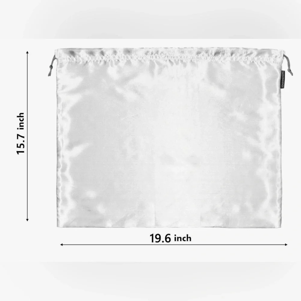 SOLD - Silk Dust Bag for Handbags - White - Picture 1 of 2
